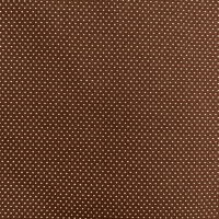 Short Line Covers - Swiss Dot on Chocolate Brown